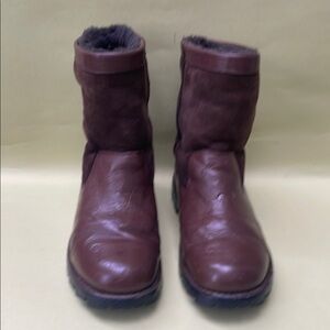 Dark Brown UGG Leather Boots